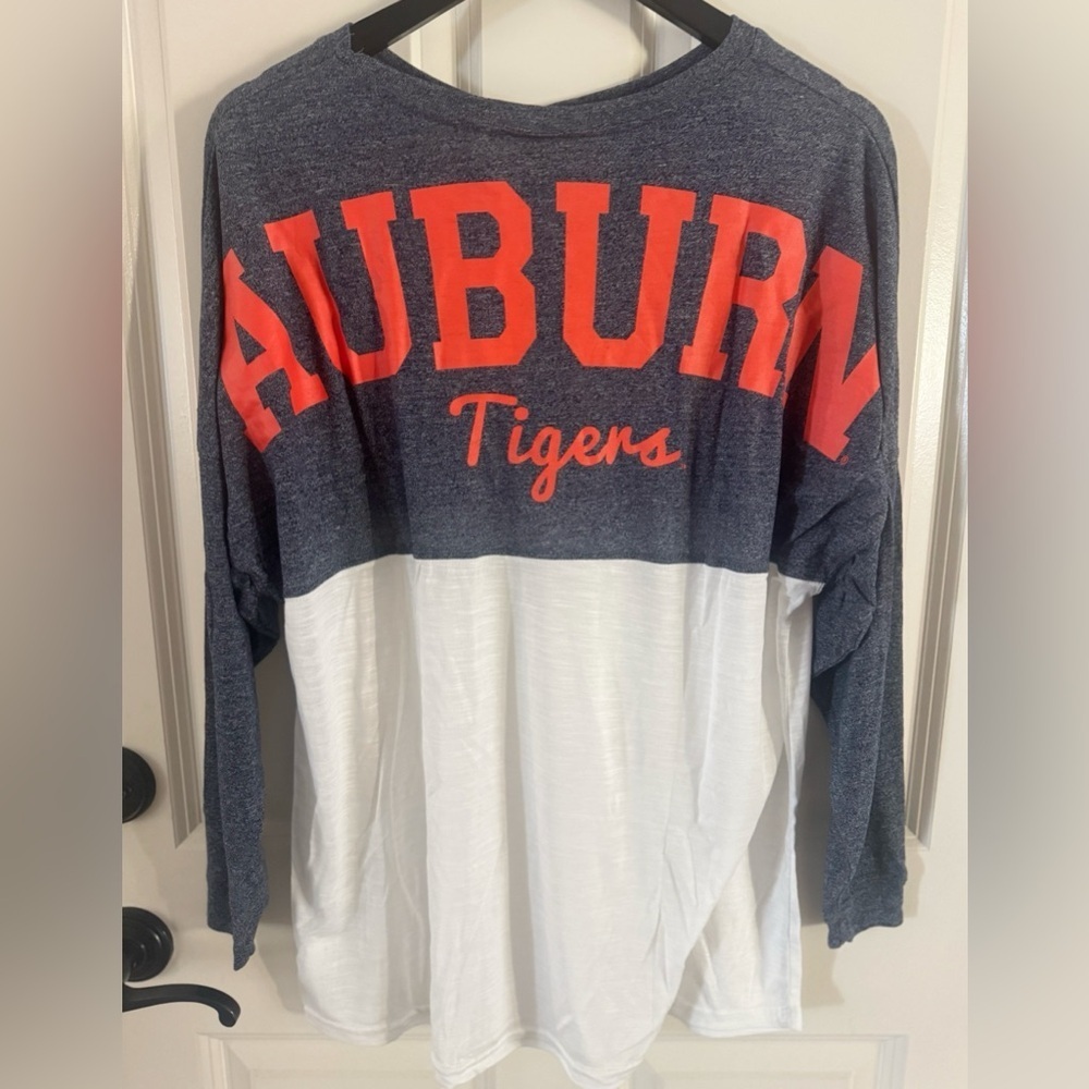 TWO PACK Chicka-d Women's Long Sleeve Tees Auburn University small/medium - Picture 3 of 5
